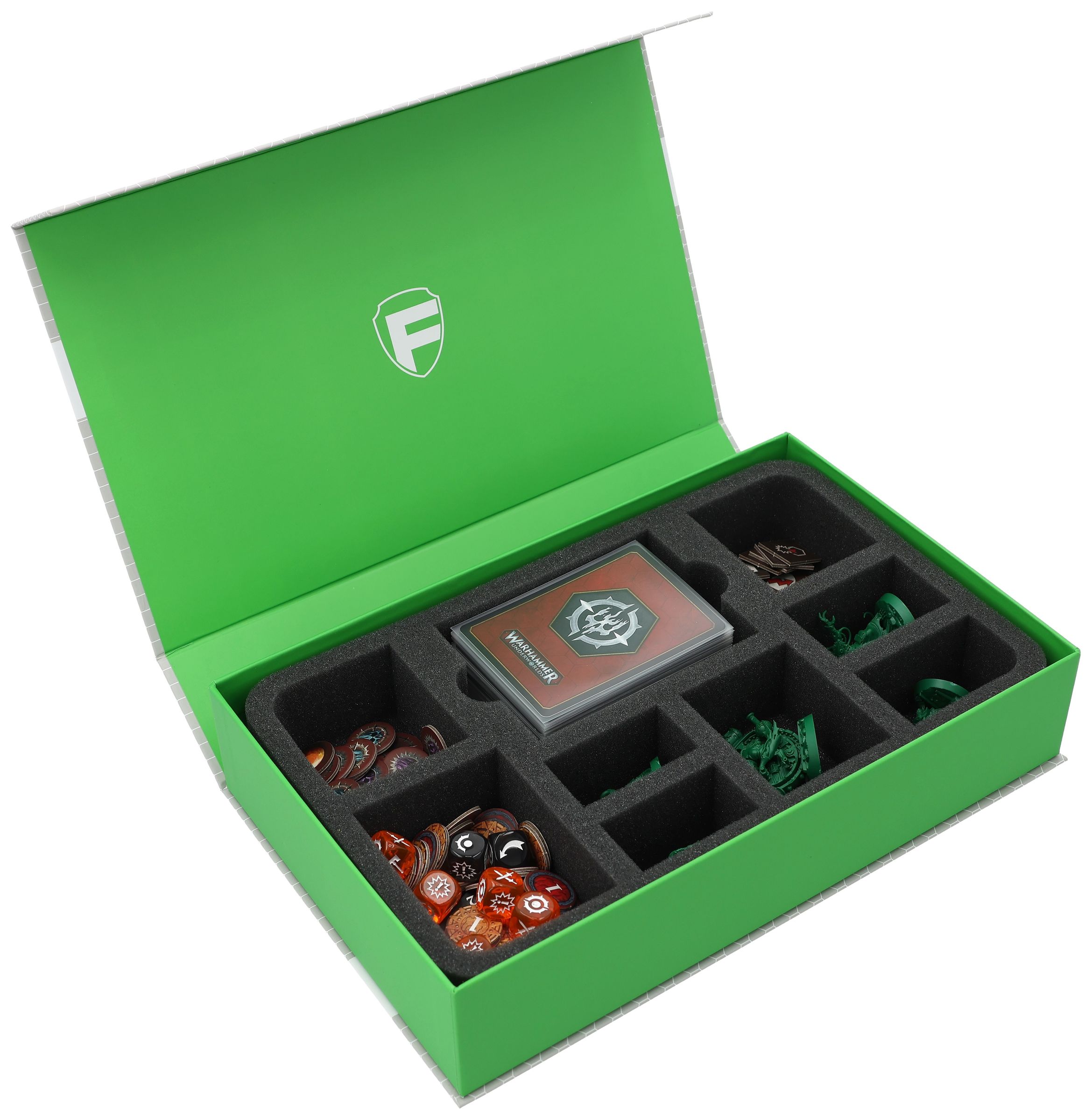 Feldherr Magnetic Box Vert Compatible avec 16 Miniatures de Blood Bowl - 2016 Edition Feldherr Magnetic Box Vert Compatible avec 16 Miniatures de Blood Bowl - 2016 Edition