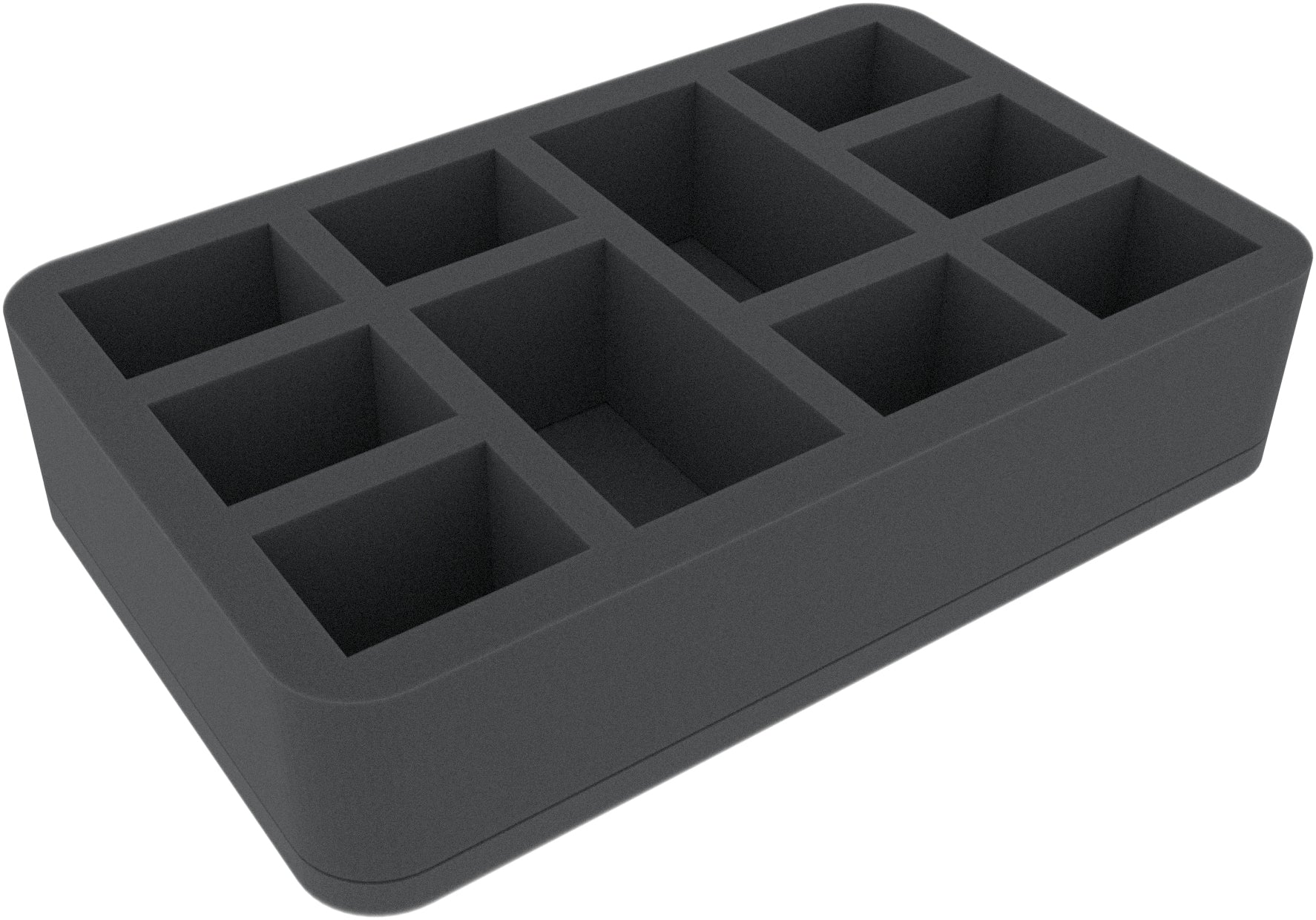 Feldherr Half-Size Rasterschaum-Einlage 60 Mm – Selbstklebend, 14x14 Mm Raster, Für Miniaturen & Werkzeug