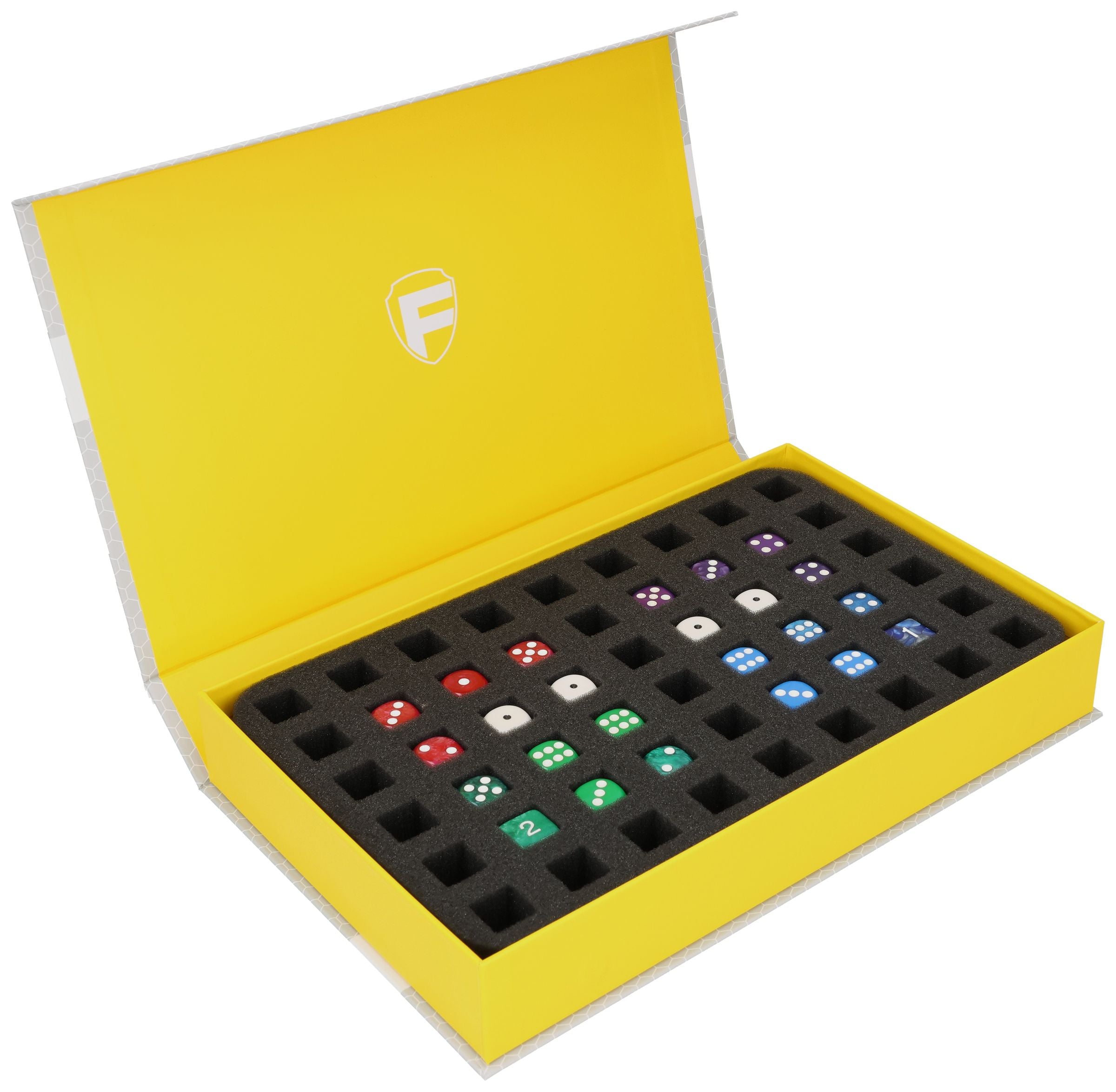 aufbewahrung gelb Feldherr Magnetbox gelb für bis zu 54 Würfel