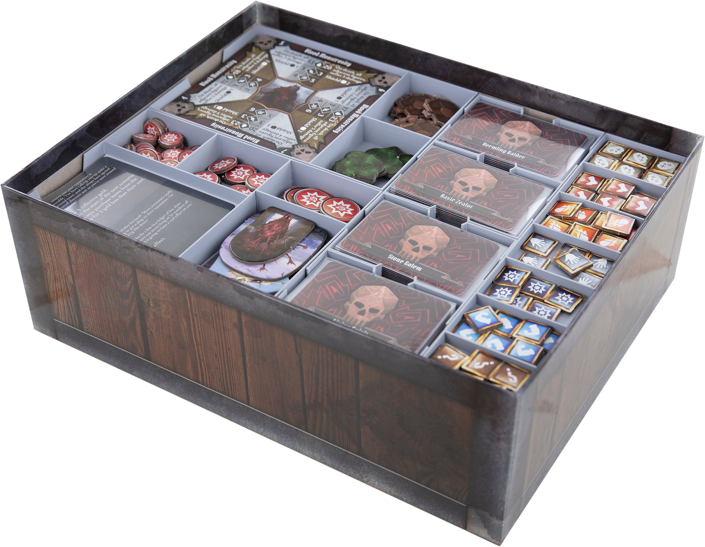 gloomhaven aufbewahrung Feldherr Organizer Insert + Schaumstoffeinlage für Gloomhaven: Die Pra