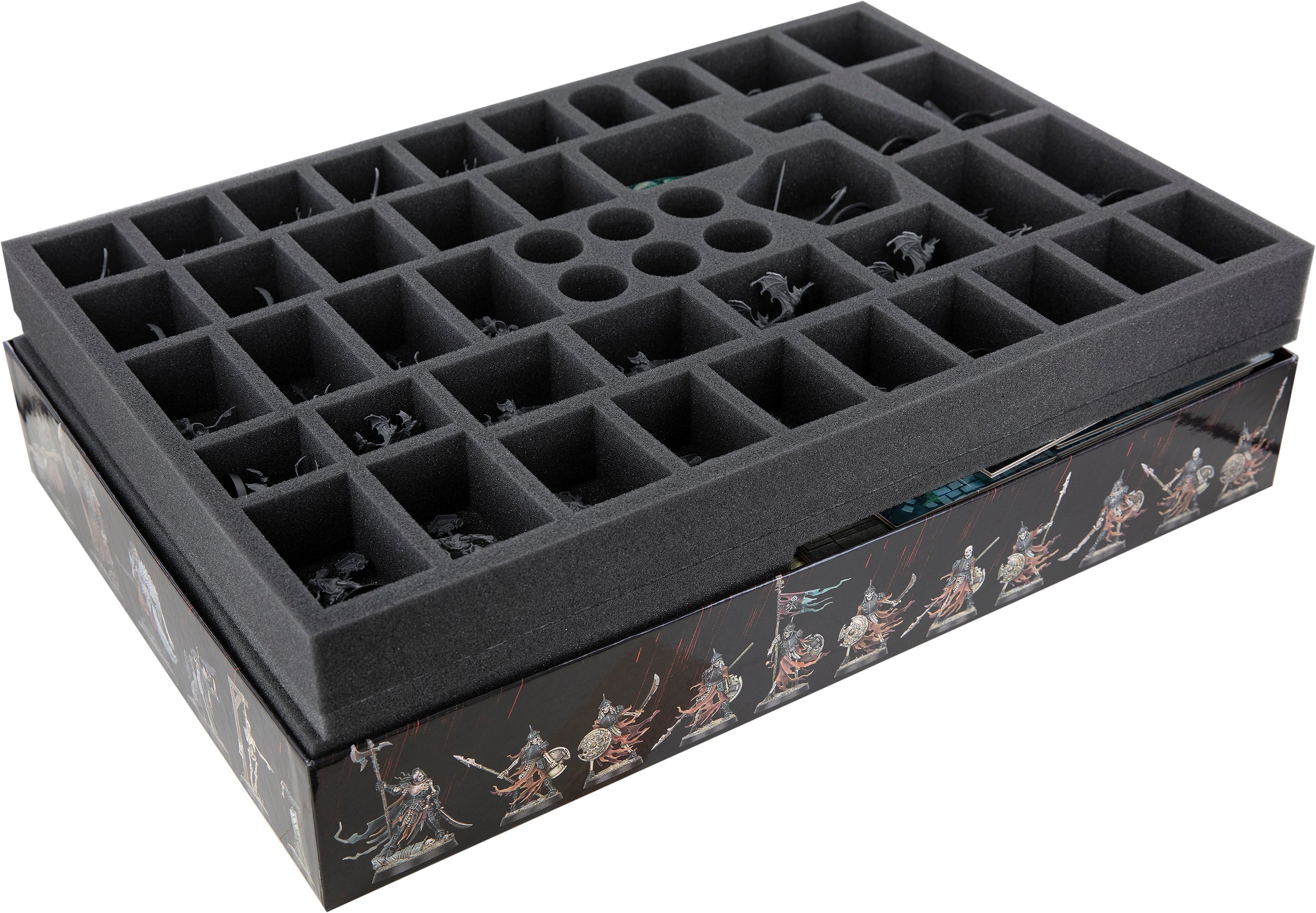 cursed city card sleeves Feldherr foam set + Organizer Insert for Warhammer Quest: Cursed City