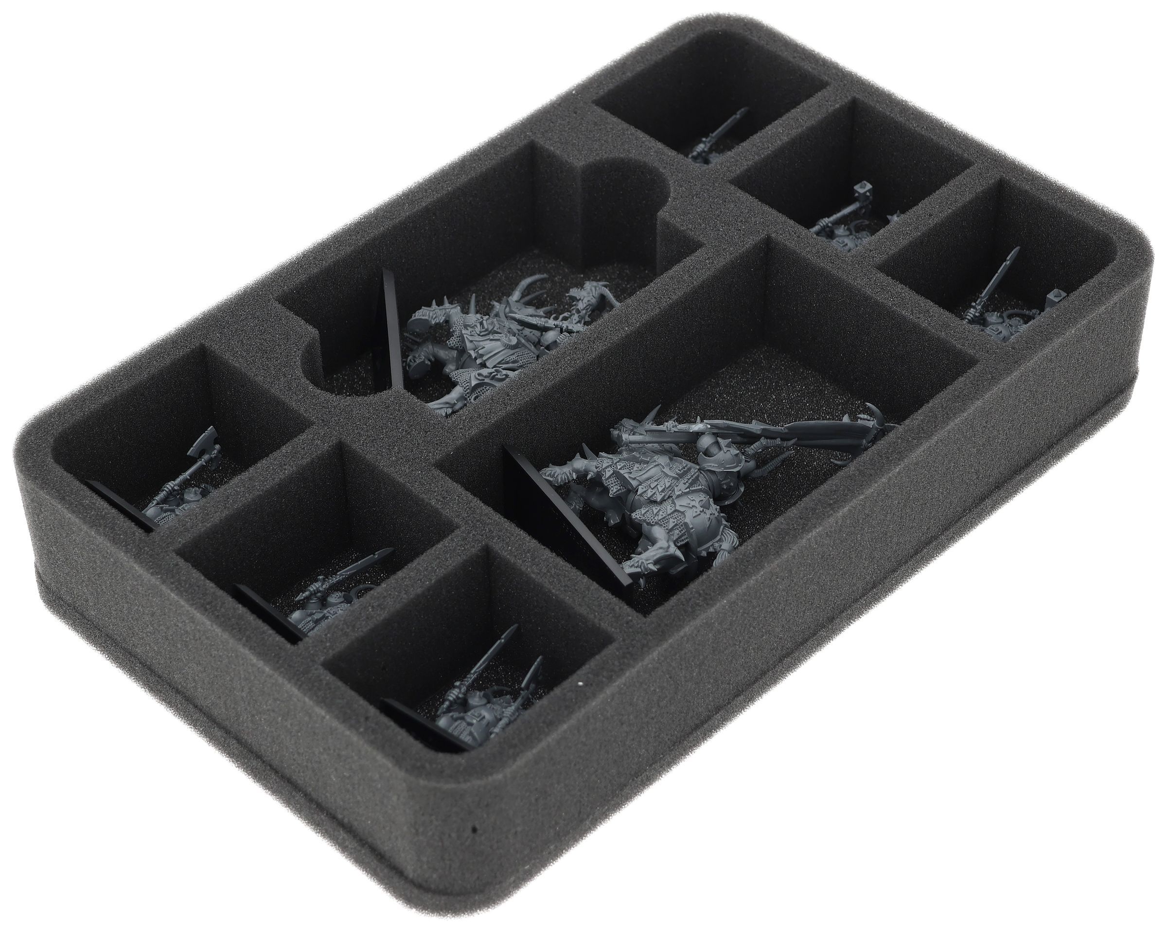 Feldherr HS050BF02BO - Mousse demi-taille avec 8 compartiments pour Flames of War - Grandes bases Feldherr HS050BF02BO - Mousse demi-taille avec 8 compartiments pour Flames of War - Grandes bases