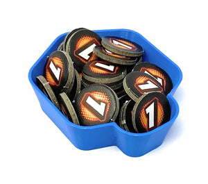 Set di valore da 16 pezzi Feldherr vassoio per gettoni SHELL Mini