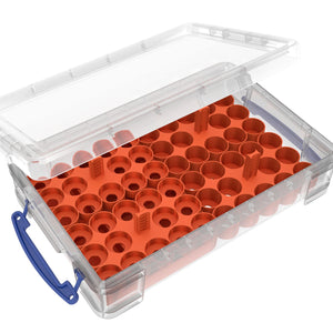 Feldherr Farbhalter + Token Trays für 4L Really Useful Boxes - 56 Citadel Farbtöpfchen (12 ml / 18 ml / 24 ml) + Spielmaterial