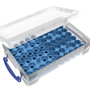 Feldherr Farbhalter + Token Trays für 4L Really Useful Boxes - 56 Citadel Farbtöpfchen (12 ml / 18 ml / 24 ml) + Spielmaterial