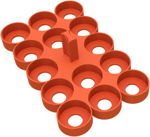 Feldherr Farbhalter + Token Trays für 4L Really Useful Boxes - 56 Citadel Farbtöpfchen (12 ml / 18 ml / 24 ml) + Spielmaterial