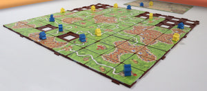 Feldherr terrain tile grid for Carcassonne - interlocking