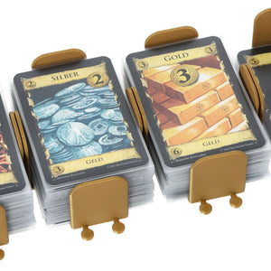 Confezione da 4 pezzi portacarte Feldherr per Dominion - carte Tesoro di base + carte Maledizione con maniche