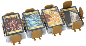 Confezione da 4 pezzi portacarte Feldherr per Dominion - carte Tesoro di base + carte Maledizione con maniche