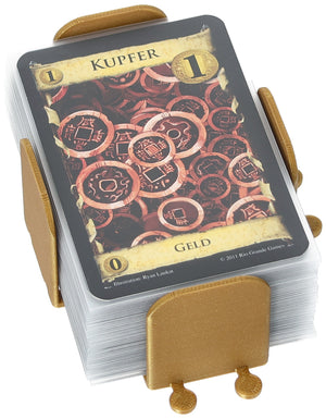 Confezione da 4 pezzi portacarte Feldherr per Dominion - carte Tesoro di base + carte Maledizione con maniche