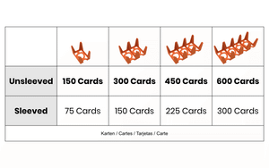 Feldherr Kartenhalter für Spielkarten in Standard American Board Game Size - 450 Karten - 3 Fächer