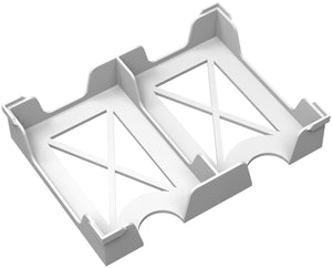 Feldherr Kartenhalter für Spielkarten im Format 50 x 75 mm - 120 Karten - 2 Fächer