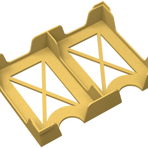 Feldherr Kartenhalter für Spielkarten im Format 50 x 75 mm - 120 Karten - 2 Fächer