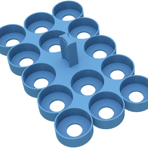 Feldherr stojak na farby 4l Really Useful Boxes - 14 doniczek z farbami Citadel (12 ml)