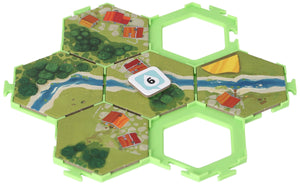 Set di 7 pezzi di valore Feldherr Hex per Dorfromantik: il gioco da tavolo