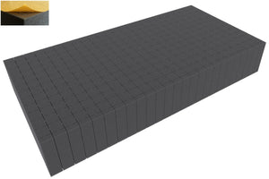 500 mm x 250 mm x 80 mm - Raster 20 mm - Pick and Pluck / Pre-Cubed foam tray autoadesivo