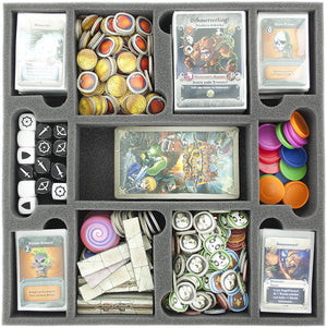 Vassoio in schiuma valore impostato per la scatola di gioco da tavolo Arcadia Quest