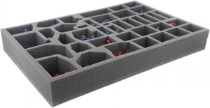 Schaumstoff-Set und Spielmaterial-Einsatz für die Space Hulk Brettspielbox