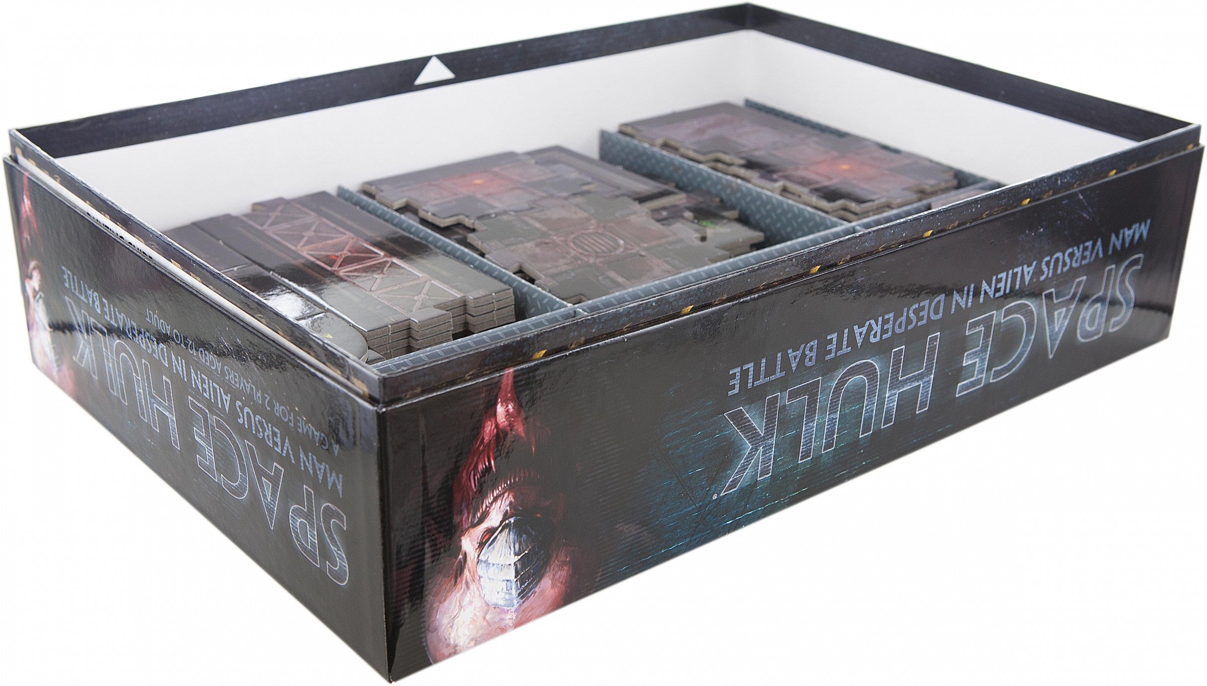 Feldherr Vassoio In Schiuma Per Space Hulk, 53 Mm, 39 Slot Per Terminator E Genestealer, Made In Germany