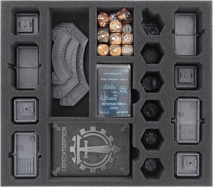 Feldherr foam tray set for Adeptus Titanicus: Grand Master Edition board game box