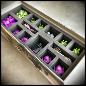 Vassoio in schiuma per Scythe Invaders espansione da Afar con 14 scomparti