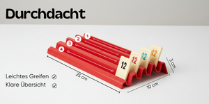 Feldherr Ablagebrett aus Kunststoff für Rummikub - 4 Slots