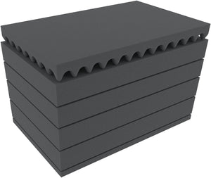 ED 64/32 1G Eurobehälter Koffer mit Griff 600 x 400 x 335 mm inklusive Rasterschaumstoff