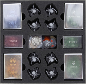 Zestaw półek z pianki Feldherr do pudełka do gier planszowych Fireteam Zero