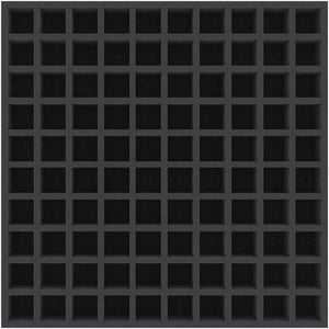 CP060A001 500 mm x 500 mm x 60 mm Feldherr Schaumstoffeinlage für 100 Fläschchen