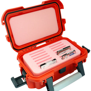 Schutzkoffer / Transportkoffer wasserdicht für 2,5 SSD / HDD Festplatten - 14 Fächer