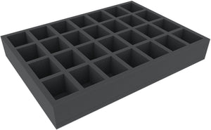 DD050A001 360 mm x 260 mm x 50 mm Schaumstoffeinlage für Euroboxen 40 x 30 cm - 28 Miniaturen