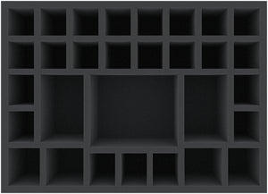 DD090A001 Inserto in schiuma da 360 mm x 260 mm x 90 mm per Eurobox 40 x 30 cm - 30 miniature