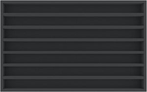 DS040A001 wkład piankowy TT Gauge - poziomy - 7 otworów dla modeli lokomotyw kolejowych, wagonów i pojazdów kolejowych