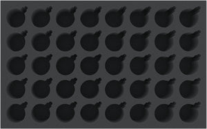 DS060A001 Feldherr foam tray for 40 Christmas baubles diameter 50 mm with crown