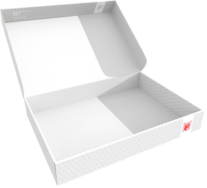 Feldherr Storage Box DSLB075 para maquetas de locomotoras, vagones y vehículos - 11 ranuras para ancho de vía H0 - vertical