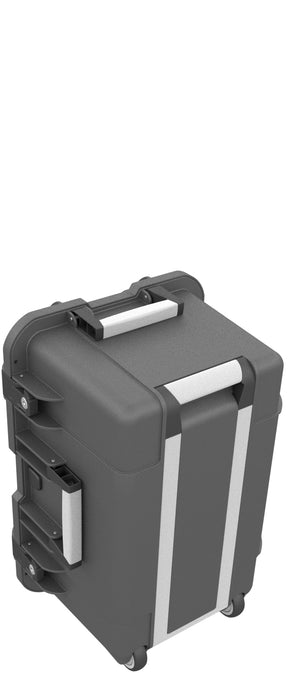 Case / Trolley for 24 tablets in thin sleeves - compartments 14 mm wide - including pencil holder - compatible with Apple iPad, Samsung Galaxy Tab A or Microsoft Surface Go - anthracite gray