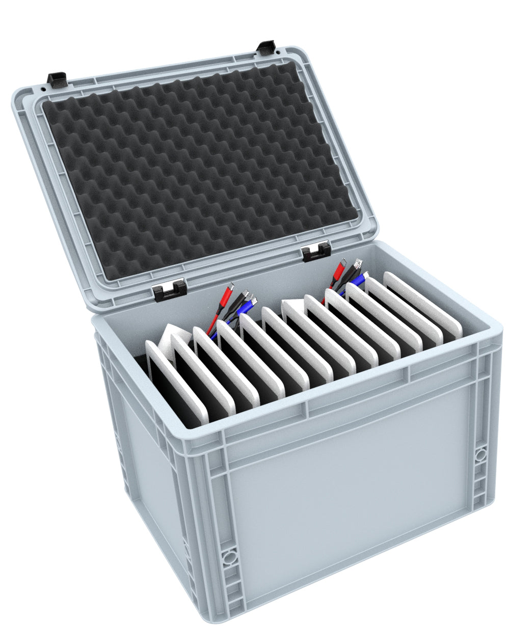 Box for 12+1 tablets - compatible with Apple iPad, Samsung and Microsoft Surface Go