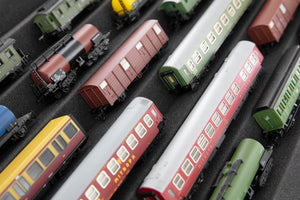 Euro Box con Zugliege - 7 compartimentos para TT Gauge - para maquetas de locomotoras, vagones y vehículos ferroviarios