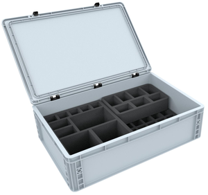 Feldherr Schaumstoff-Set mit Eurobox DSEB165 + Organizer Insert für Kingdom Death: Monster Gambler’s Chest Expansion - Miniaturen + Zubehör