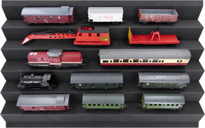 EUMEWD050 560 mm x 360 mm x 40 mm Feldherr bandeja de espuma con patrón de zig-zag para el Eurocontenedor 60 x 40