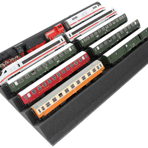 EUMEWDA01 Feldherr Zugliege - Écartement H0 - 5 compartiments pour locomotives, wagons et véhicules ferroviaires miniatures