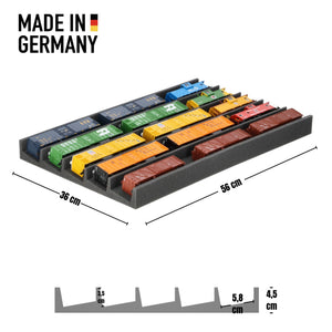 EUMFQFA02 Feldherr PanoramaLiege - H0 scale - 5 compartments for model railway - 560 mm x 360 mm x 45 mm