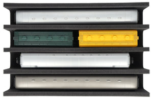 Feldherr foam insert for model railway - O scale - 4 compartments - for upright storage - EUMFQGA01
