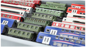Euro Box mit Zugliege - 7 compartments for TT Gauge - for model railway locomotives, wagons and vehicles