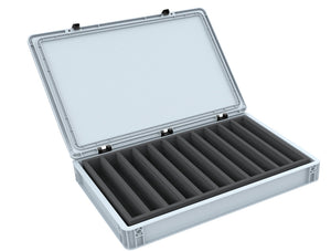 Feldherr Eurobox 60 x 40 cm Set para modelismo ferroviario - escala 00 - 11 compartimentos - inserto de espuma para almacenamiento vertical