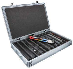 Feldherr Eurobox 60 x 40 cm Set para modelismo ferroviario - escala 00 - 11 compartimentos - inserto de espuma para almacenamiento vertical