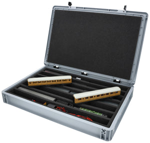 Feldherr Eurobox 60 x 40 cm Zestaw do modeli kolejowych - skala 00 - 7 przedziałów - wkładka piankowa do przechowywania w pozycji pionowej