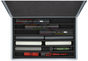 Feldherr Eurobox 60 x 40 cm Zestaw do modeli kolejowych - skala 00 - 7 przedziałów - wkładka piankowa do przechowywania w pozycji pionowej