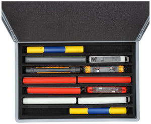 Feldherr Eurobox 60 x 40 cm Set for model railway - H0 scale - 7 compartments - foam insert for upright storage