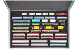 Euro Box con Zugliege - 10 scomparti per scartamento N - per modellismo ferroviario di locomotive, carri e veicoli